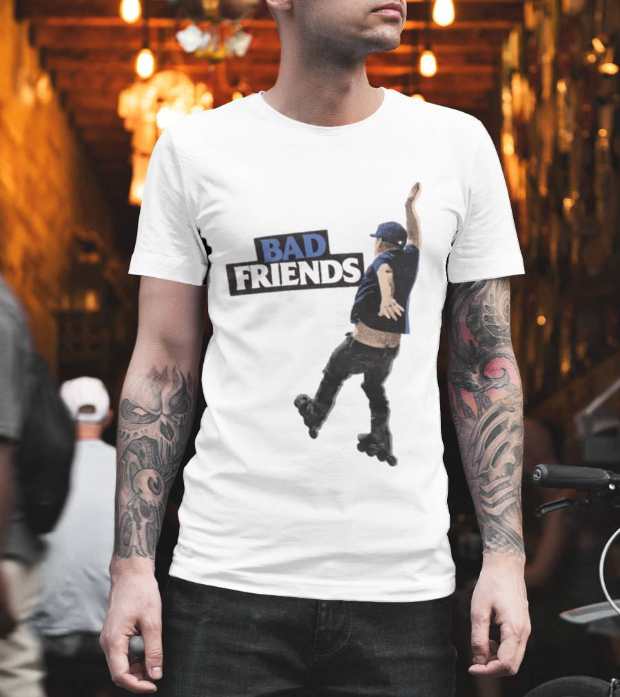 Bad Friends Bobby Roller Skating Fall T-Shirt