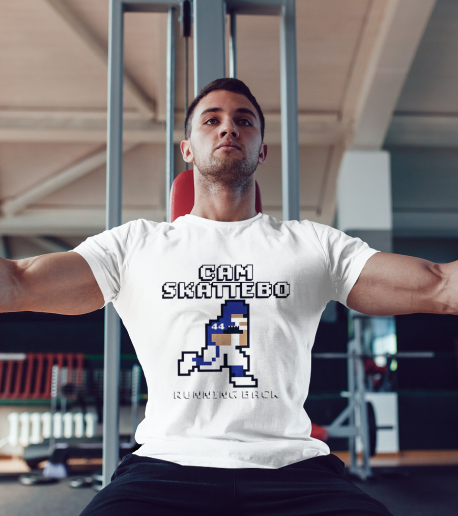 Cam Skattebo Running Back 44 Retro Pixelated T-Shirt
