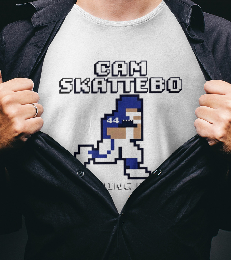 Cam Skattebo Running Back 44 Retro Pixelated T-Shirt