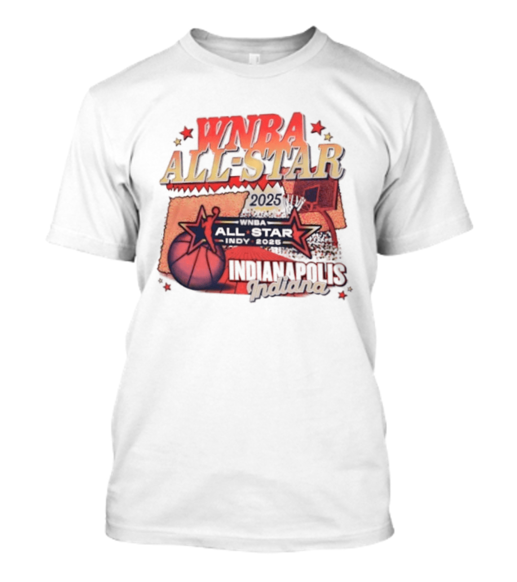 WNBA All Star 2025 Indianapolis Indy Basketball Game Indiana Fever T-Shirt