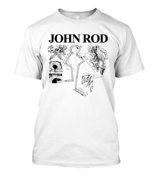 John Rod Abstract Figures And Faces T-Shirt