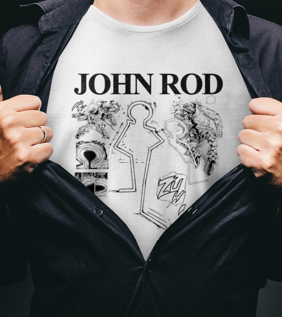 John Rod Abstract Figures And Faces T-Shirt