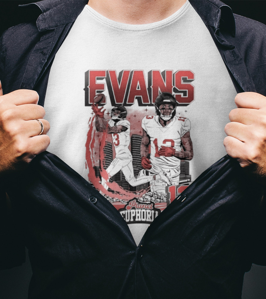 Evans 13 Euphoria Tampa Bay Buccaneers Football T-Shirt