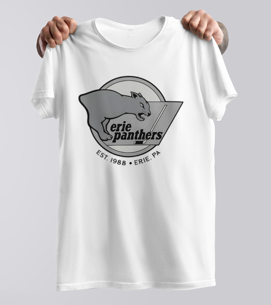 Erie Panthers Hockey Est. 1988 Erie PA Retro Team T-Shirt
