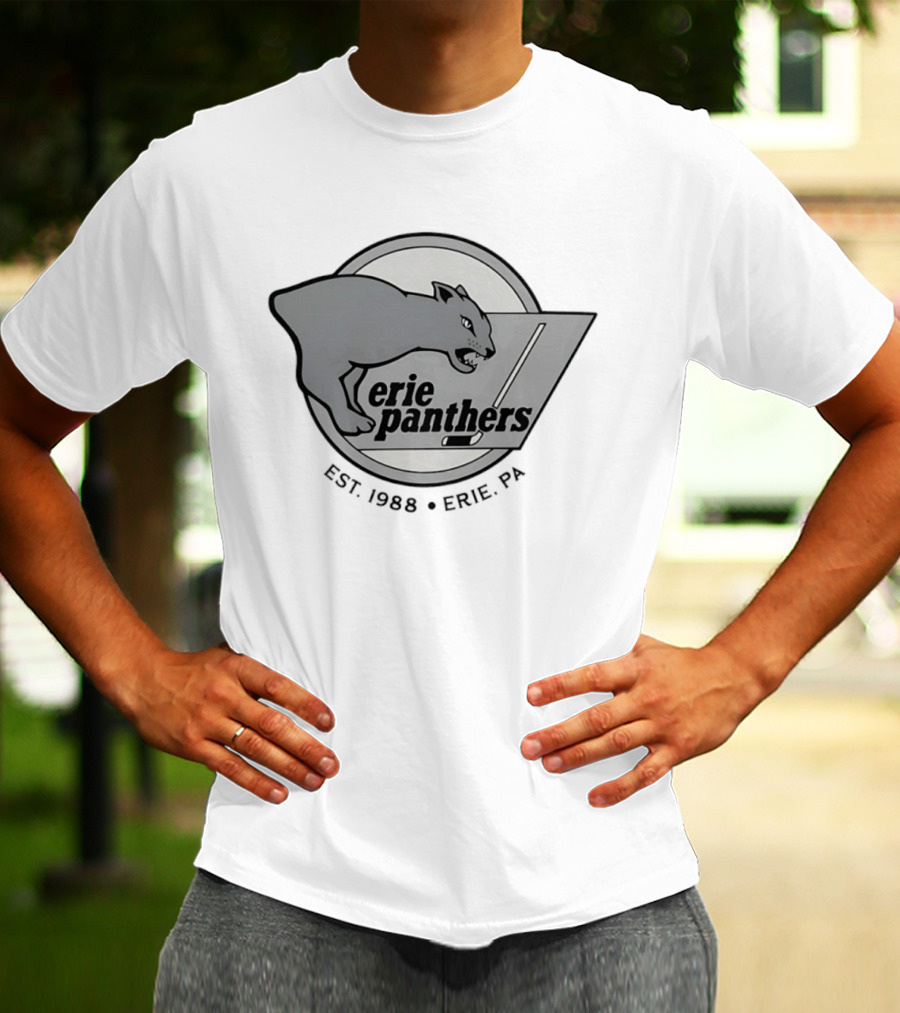 Erie Panthers Hockey Est. 1988 Erie PA Retro Team T-Shirt