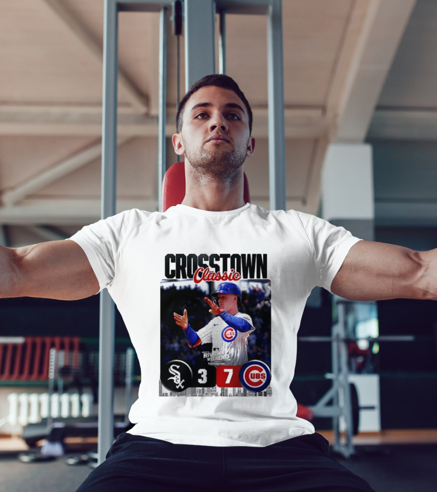 Crosstown Classic Cubs Victory Over White Sox 7 3 Pete Crow Armstrong MLB Rival Weekend T-Shirt