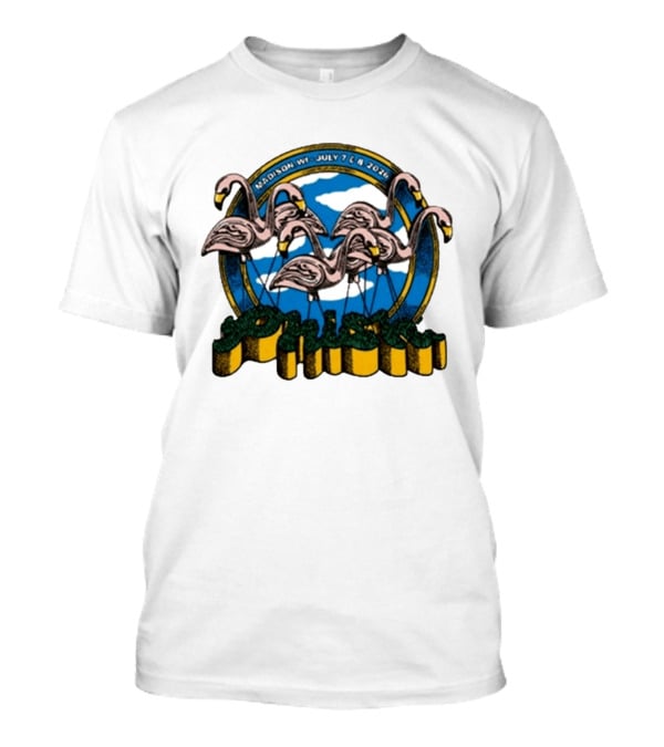 Phish Madison Wisconsin 2026 At Kohl Center July 7 And 8 Flamingo T-Shirt