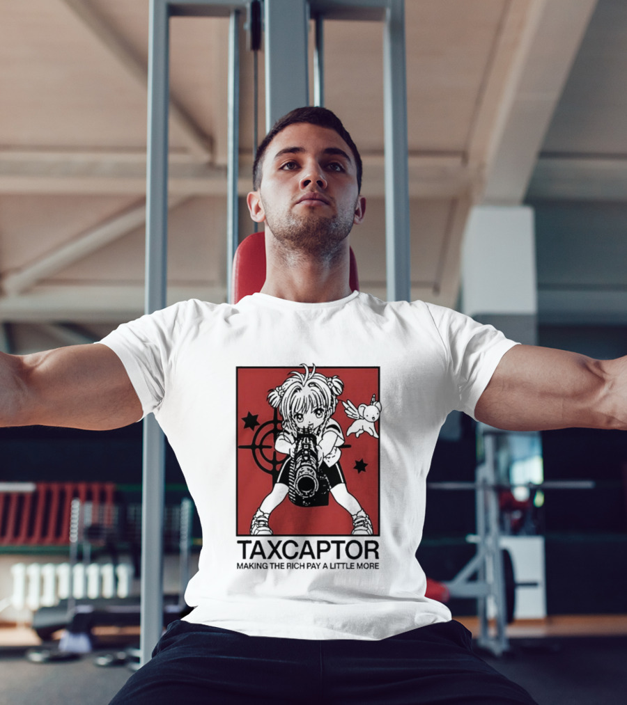 Sakura Cardcaptor Taxcaptor Making The Rich Pay A Little More Bold Anime Mashup T-Shirt