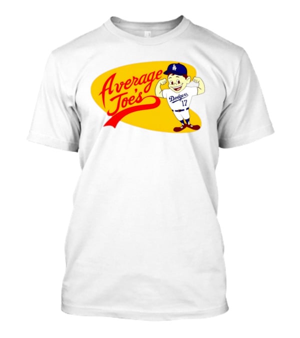 Average Joe's Dodgers No 17 LA Cartoon T-Shirt