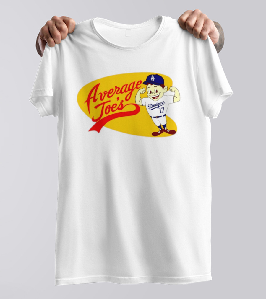 Average Joe's Dodgers No 17 LA Cartoon T-Shirt