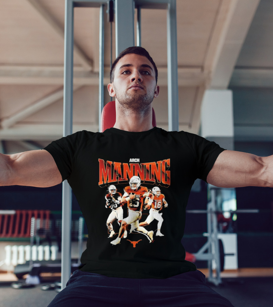 Arch Manning 16 Texas Longhorns NCAA Football Player Manning T-Shirt