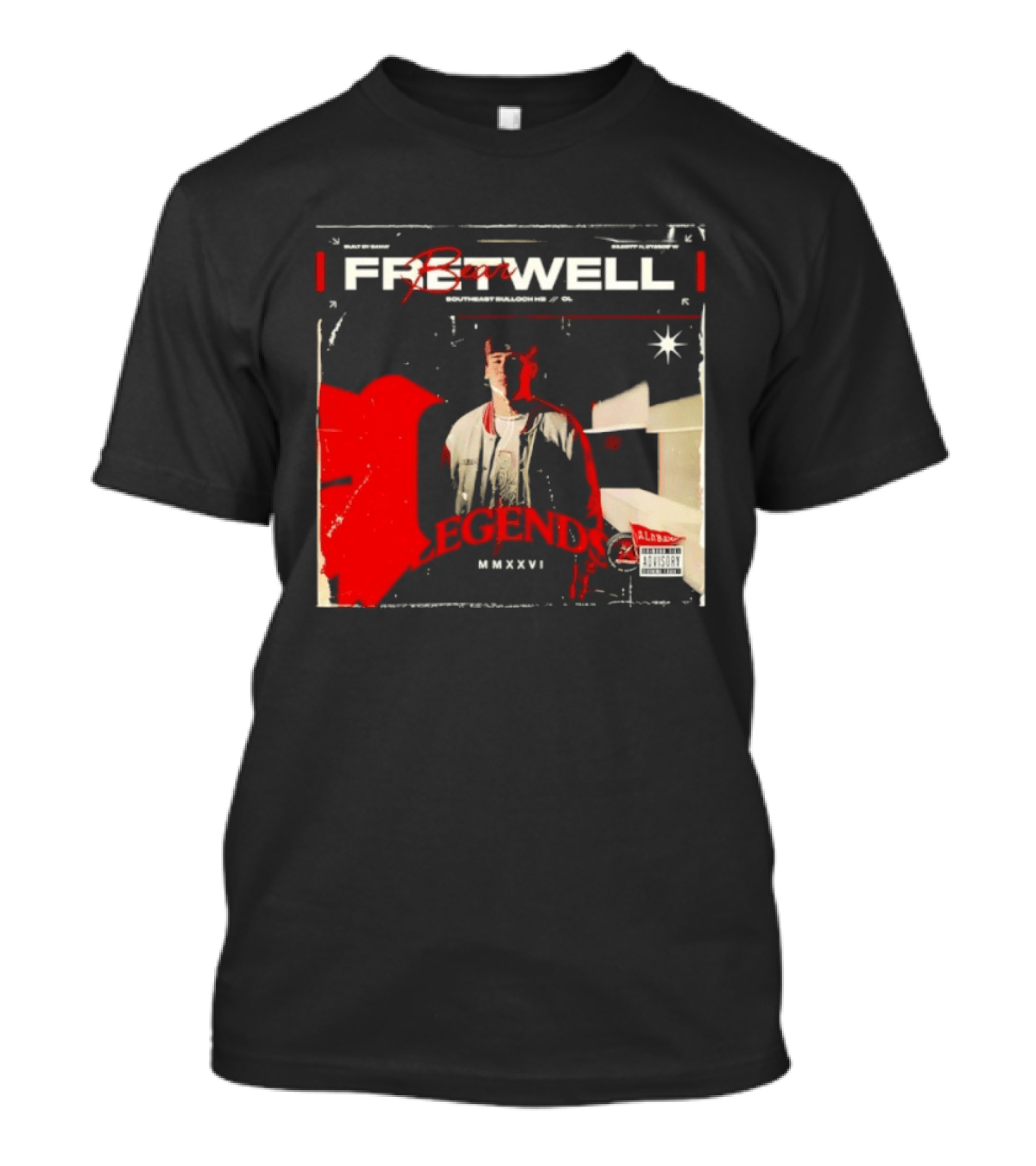 Bear Fretwell Alabama Legends MMXXVI Southeast Bulloch NCAA Football T-Shirt