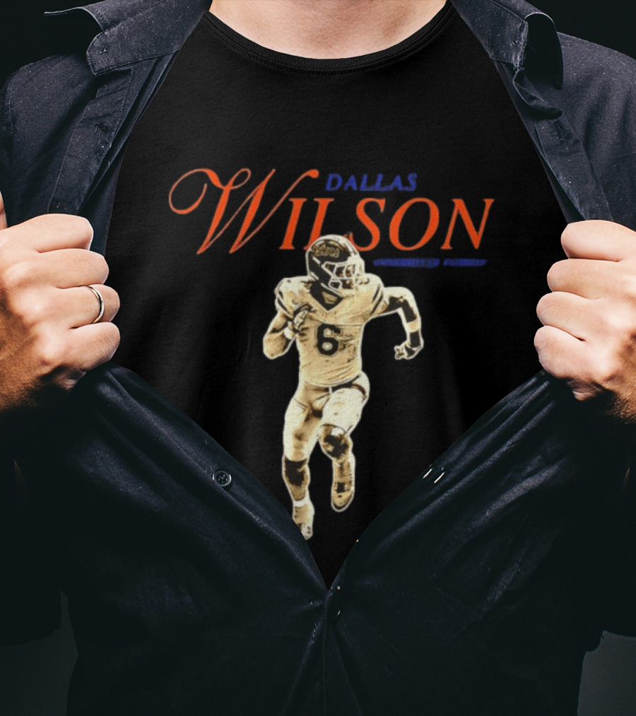 Dallas Wilson 6 University Of Florida Football NCAA T-Shirt