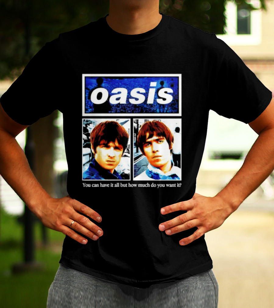 Oasis You Can Have It All But How Much Do You Want It Music Band T-Shirt