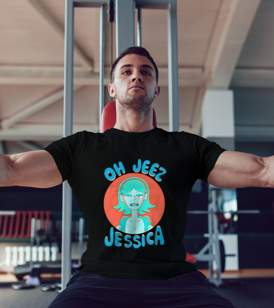 Oh Jeez Jessica Rick And Morty Adult Swim T-Shirt