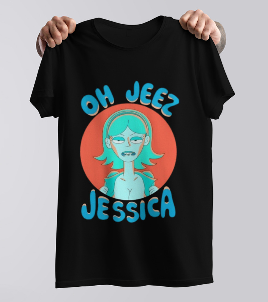 Oh Jeez Jessica Rick And Morty Adult Swim T-Shirt