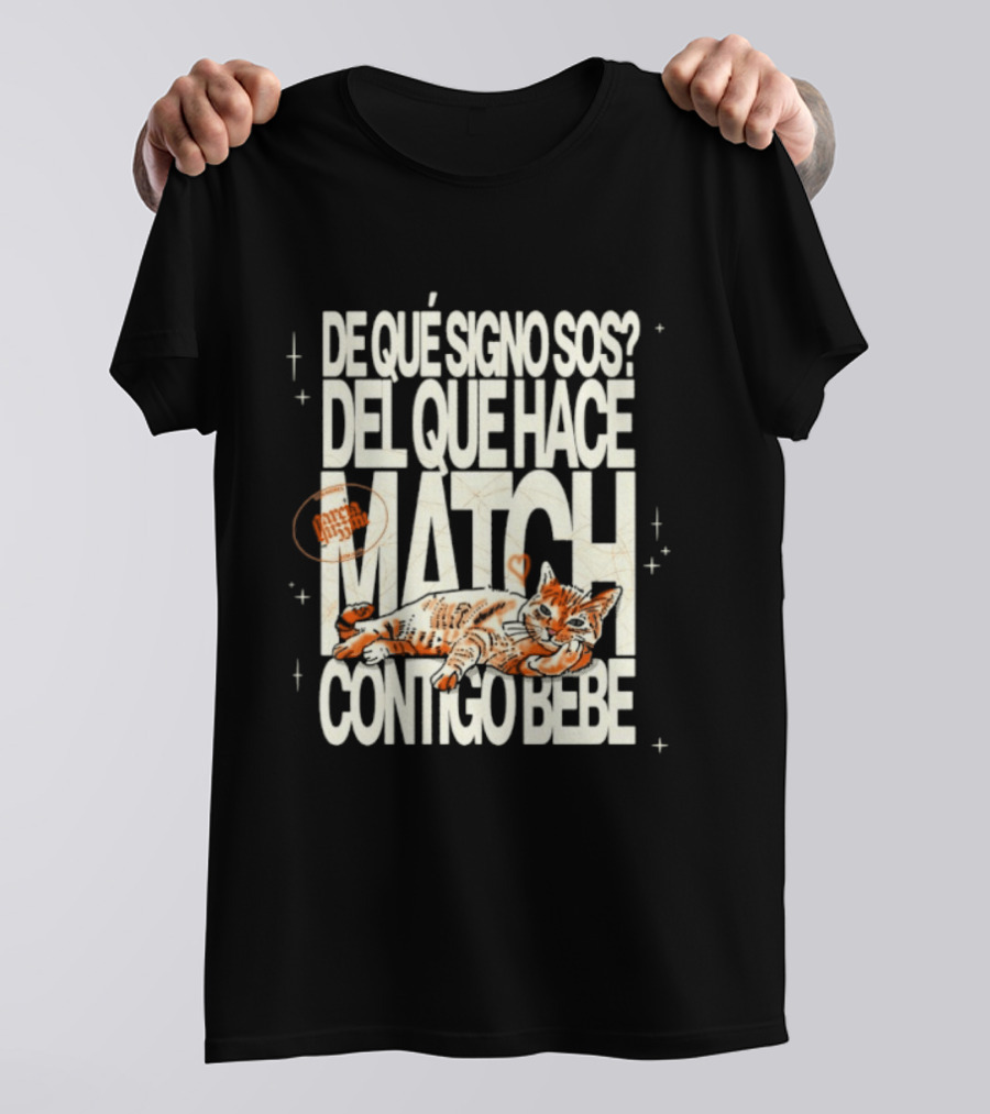 De Qué Signo Sos Del Que Hace Match Contigo Bebe Zodiac Cat Matchmaking T-Shirt
