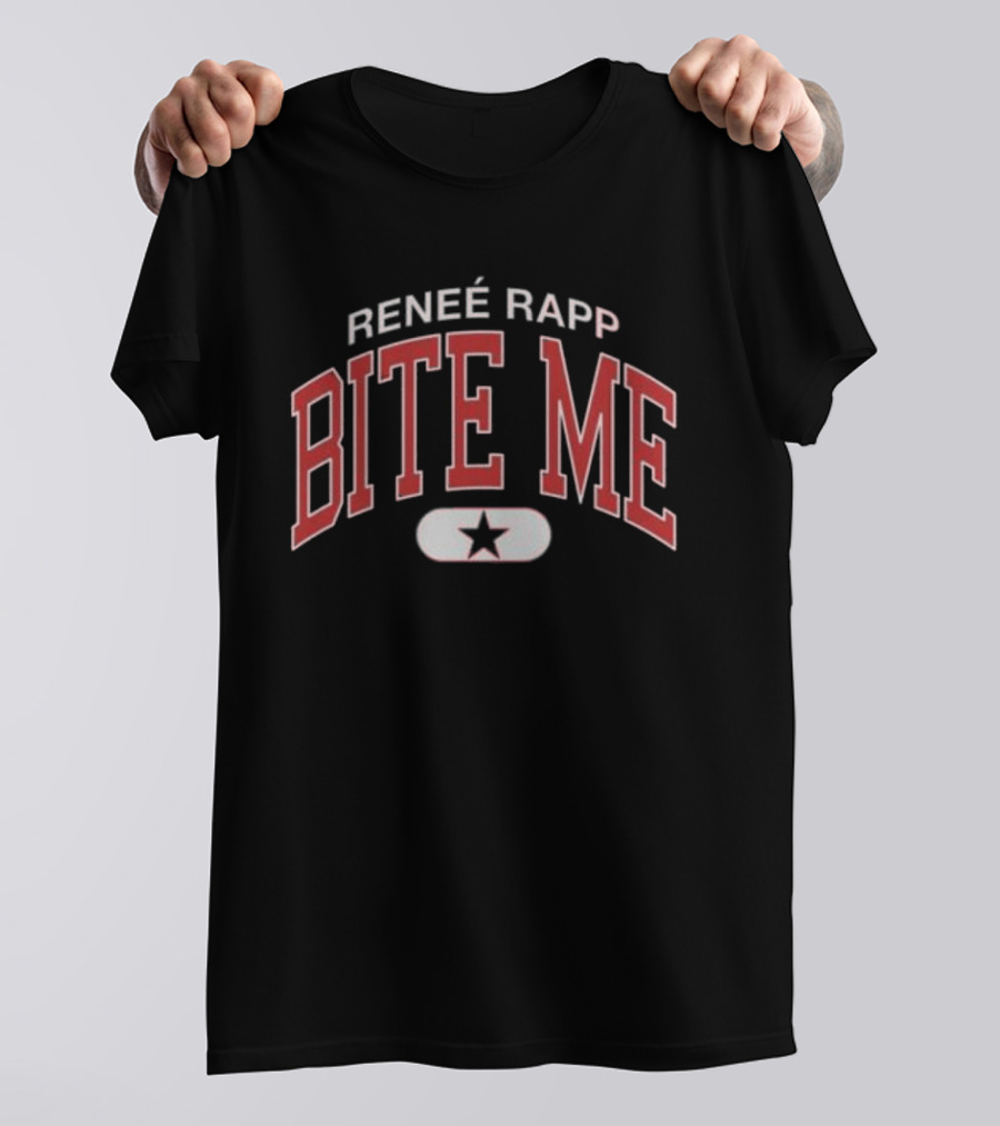 Renee Rapp Bite Me Black Star T-Shirt