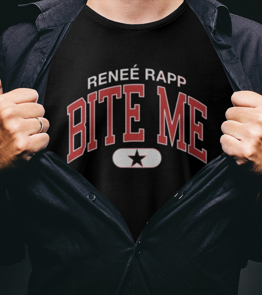 Renee Rapp Bite Me Black Star T-Shirt