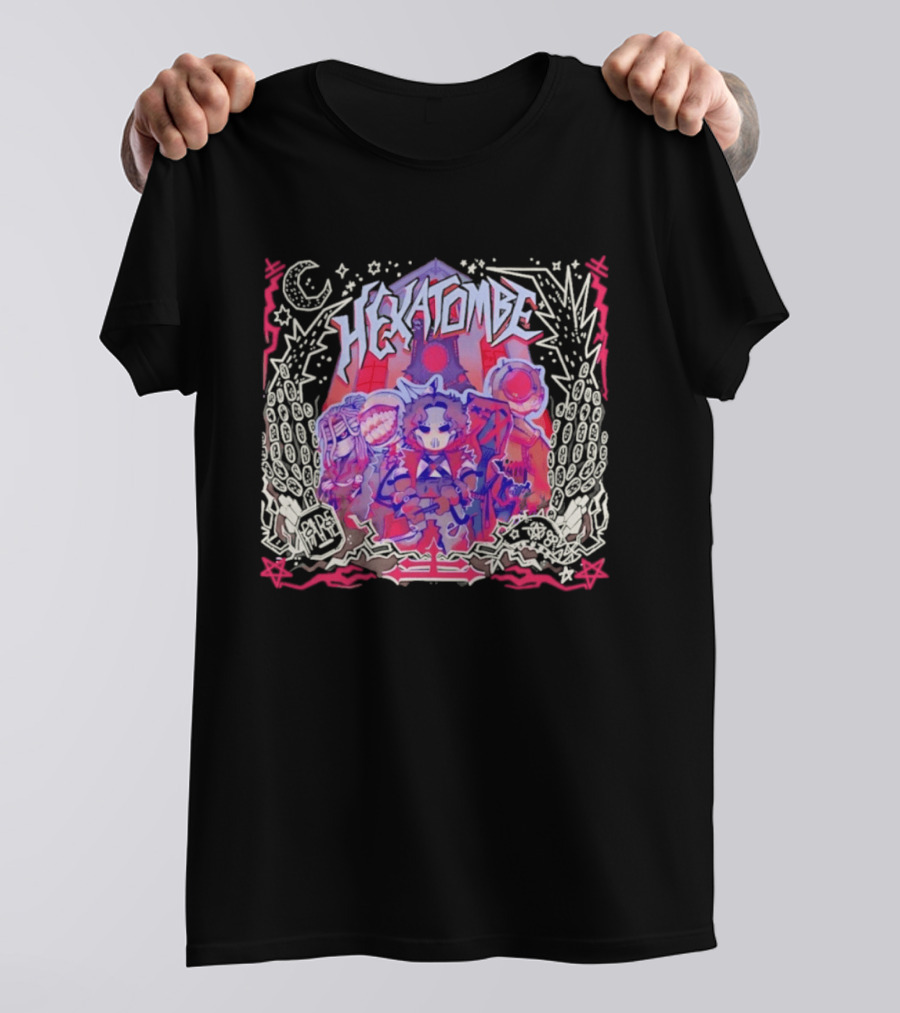 Hexatombe Paranormal Ordem Anime Characters Celestial T-Shirt