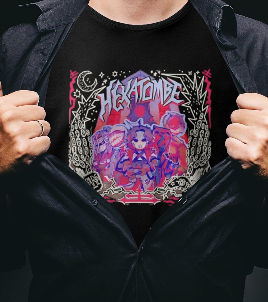 Hexatombe Paranormal Ordem Anime Characters Celestial T-Shirt