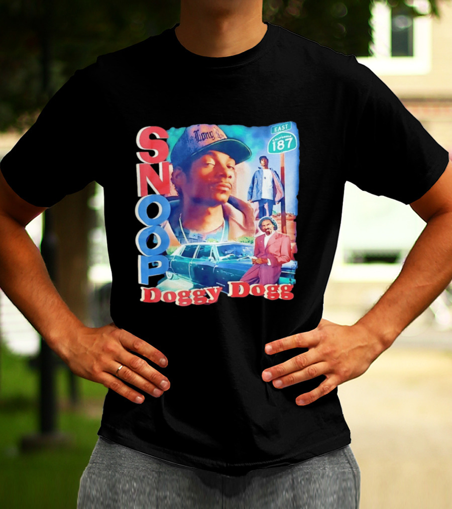 Snoop Doggy Dogg East California 187 Vintage Style Urban Fashion T-Shirt