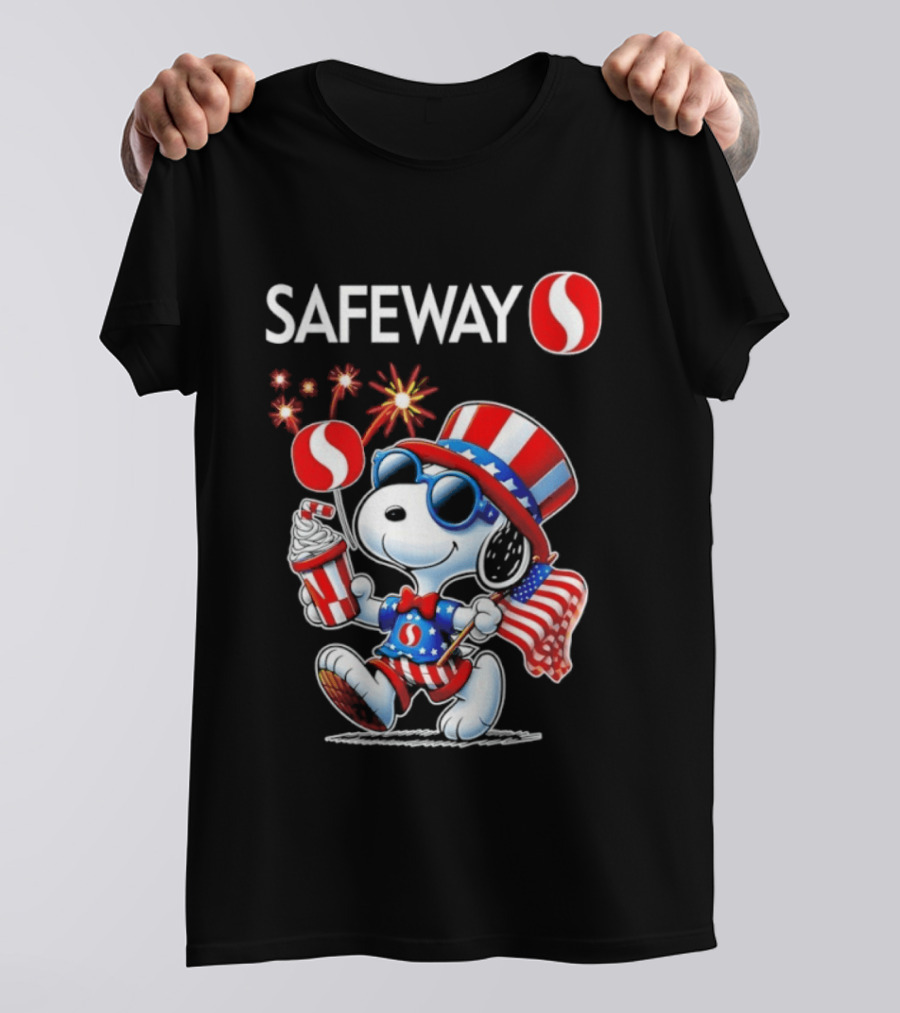 Snoopy Safeway 250th Anniversary 1776 2026 America Celebration T-Shirt