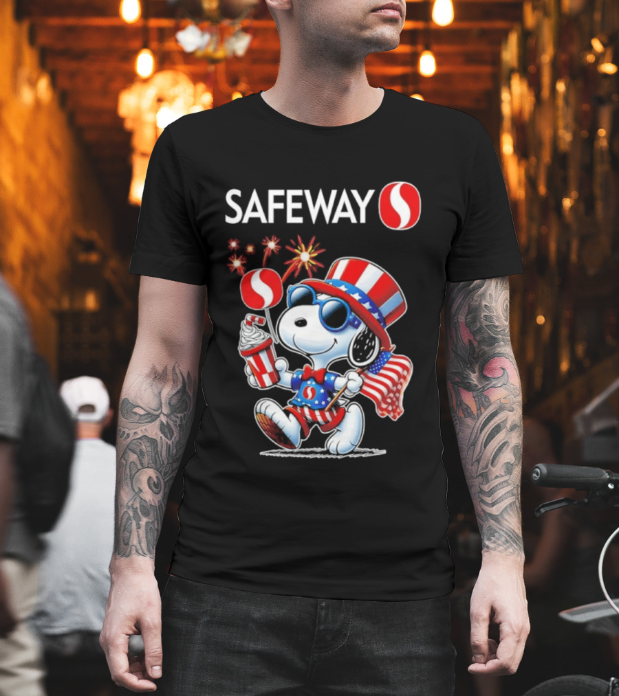 Snoopy Safeway 250th Anniversary 1776 2026 America Celebration T-Shirt