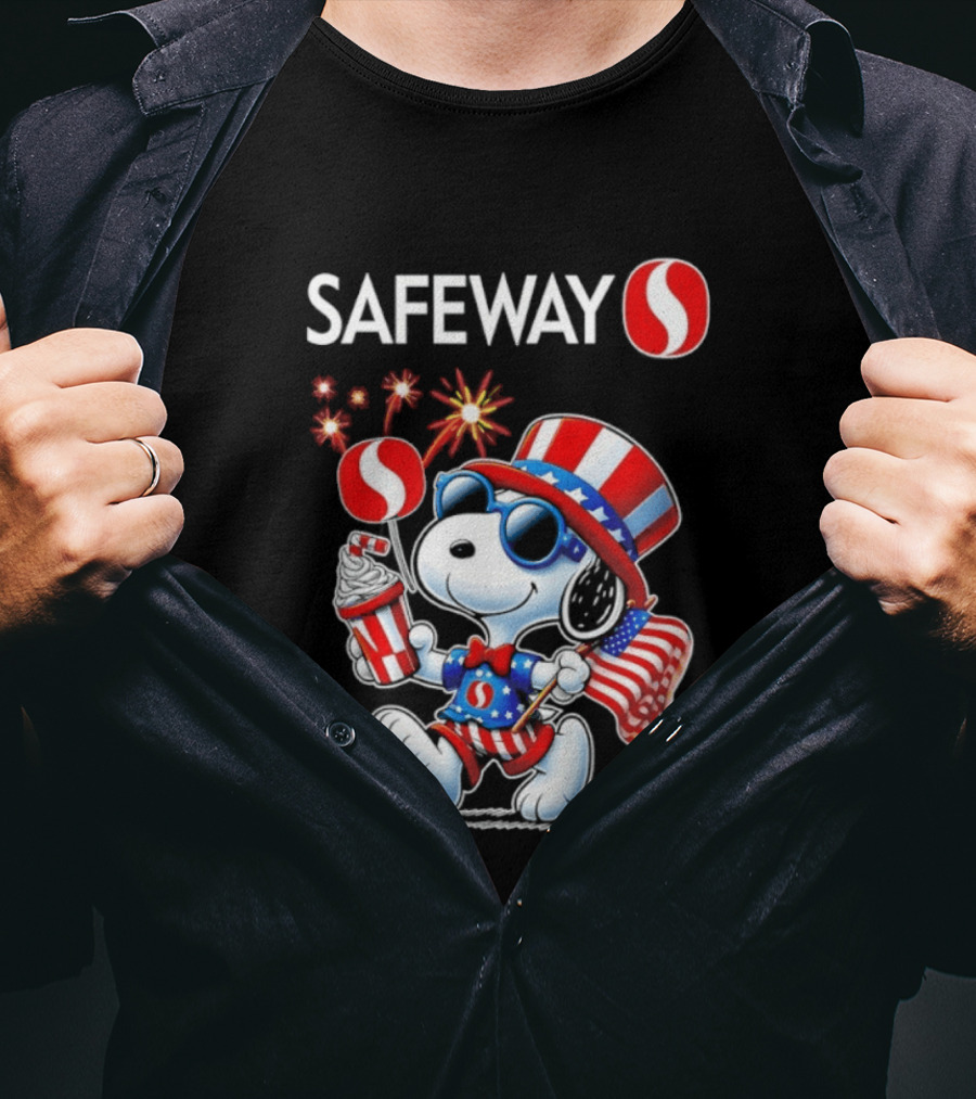 Snoopy Safeway 250th Anniversary 1776 2026 America Celebration T-Shirt