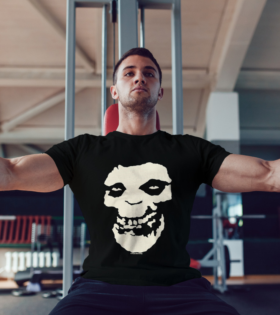 SUGA BTS Crimson Ghost Skull Misfits Collaboration T-Shirt