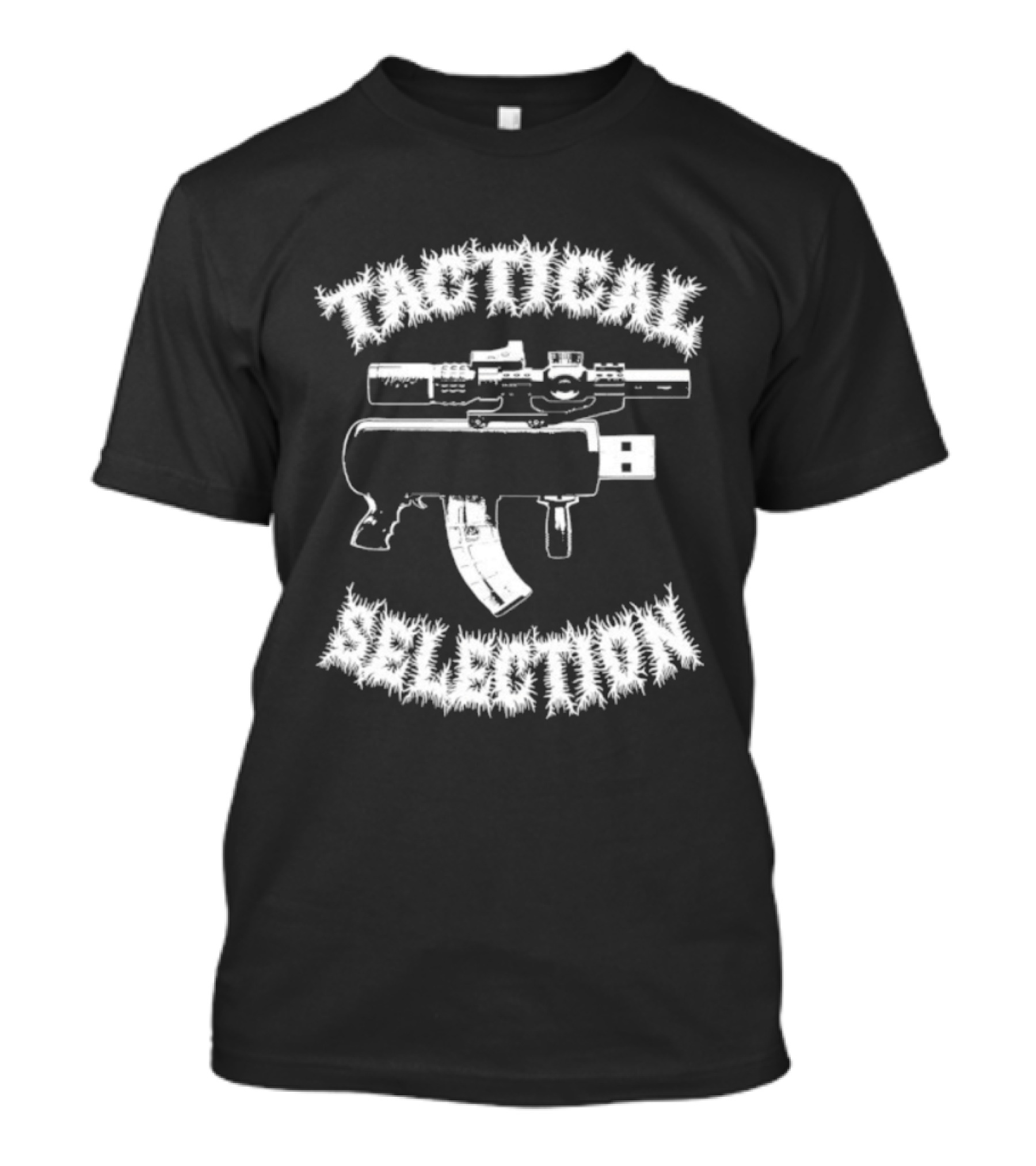 Tactical Selection USB Gun Novelty Concept T-Shirt