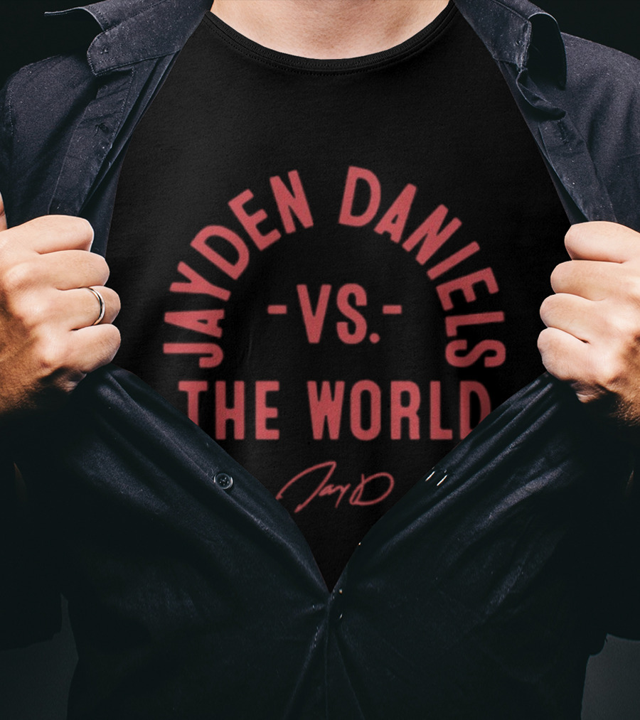 Jayden Daniels Vs. The World Washington Commanders 2026 T-Shirt
