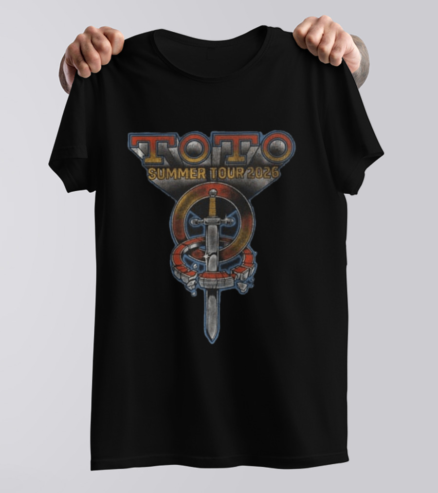 Toto Summer Tour 2026 Sword And Rings T-Shirt