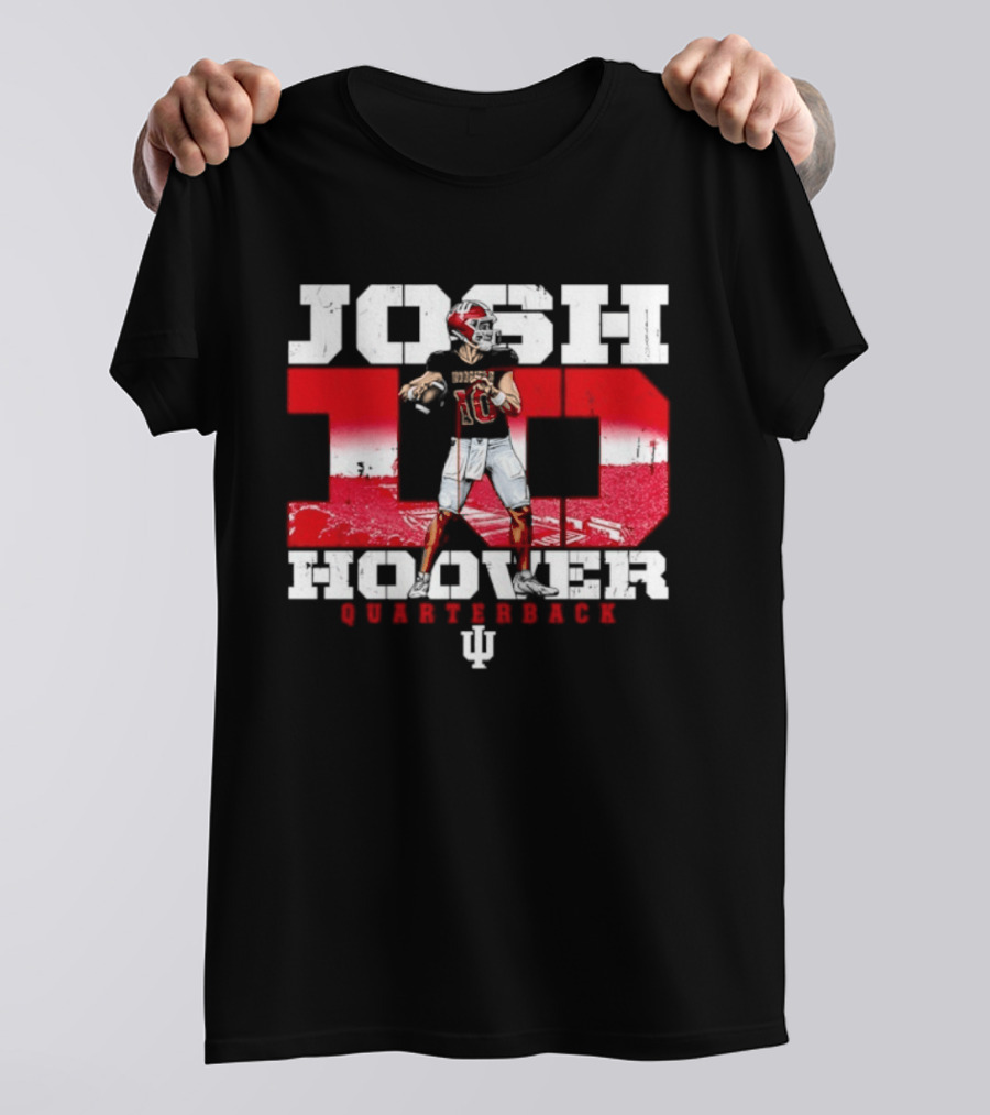 Josh Hoover 10 Indiana Hoosiers Quarterback NCAA T-Shirt