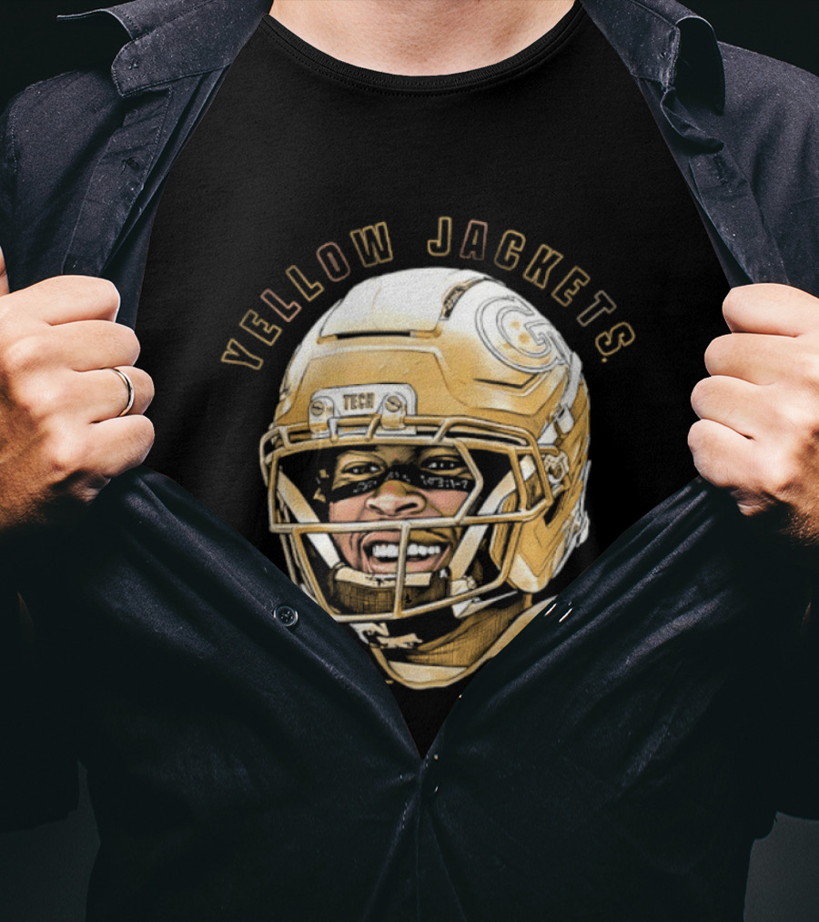 Georgia Tech Yellow Jackets Justice Haynes Running Back 22 Football T-Shirt