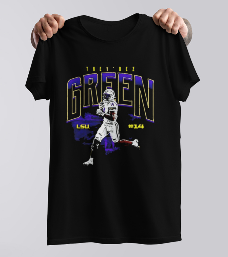 Trey'Dez Green 14 LSU Tigers Football LSU #34 T-Shirt