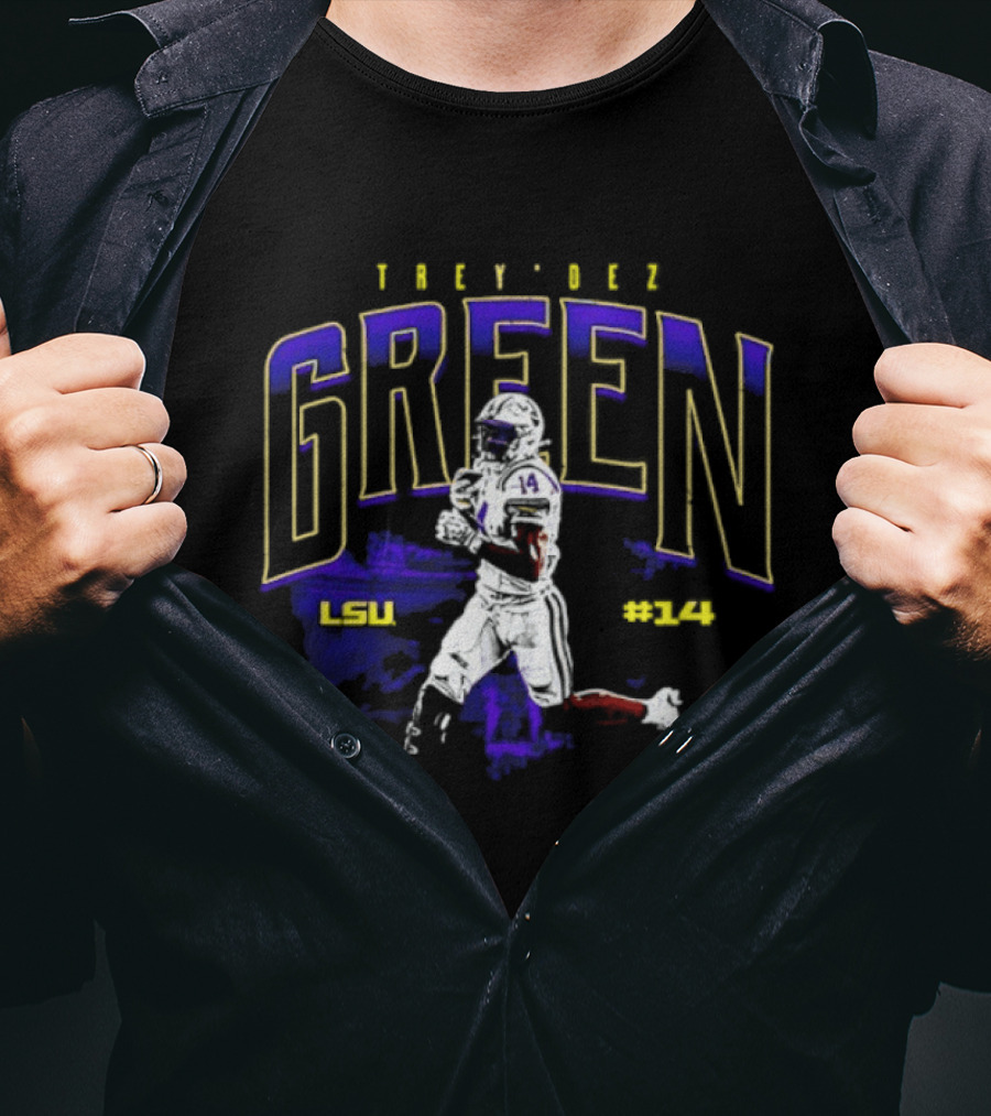 Trey'Dez Green 14 LSU Tigers Football LSU #34 T-Shirt