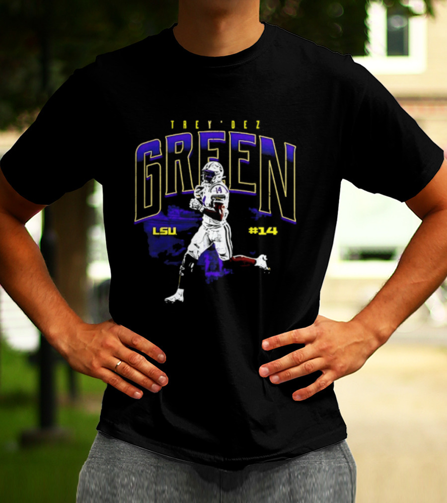 Trey'Dez Green 14 LSU Tigers Football LSU #34 T-Shirt
