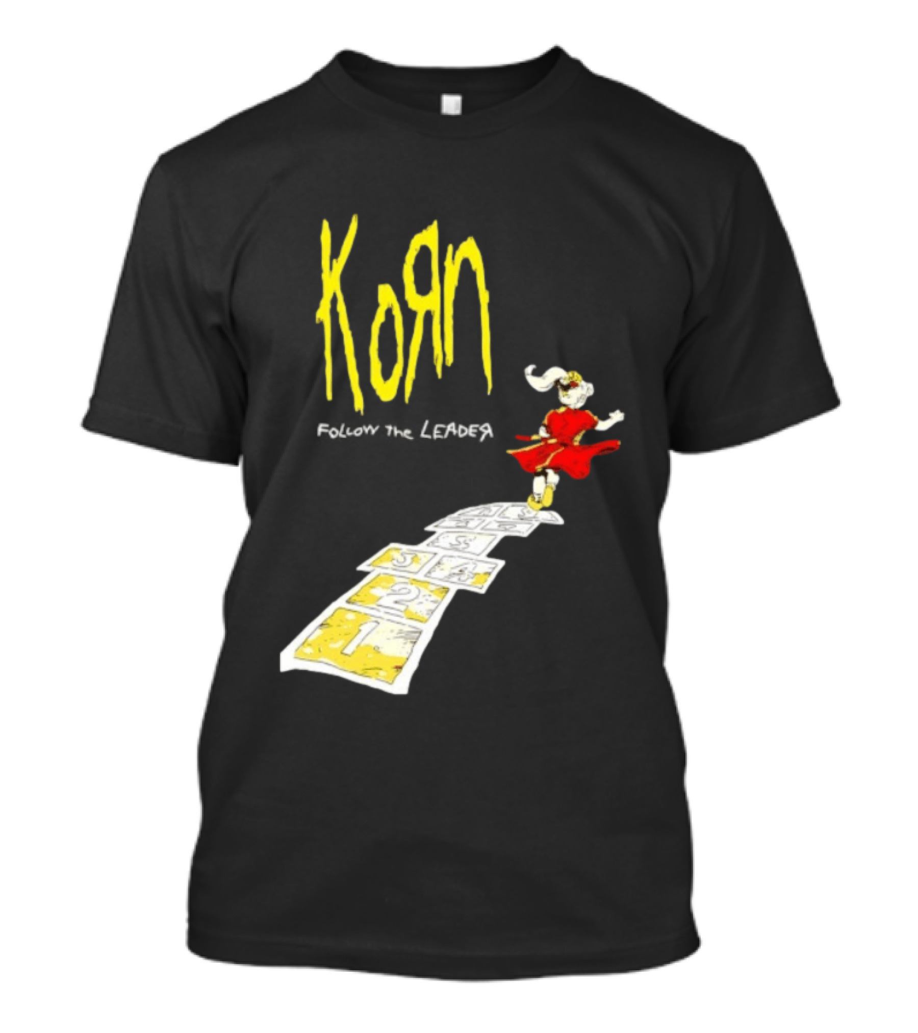 Korn Follow The Leader Nu Metal Band Hopscotch Cover T-Shirt