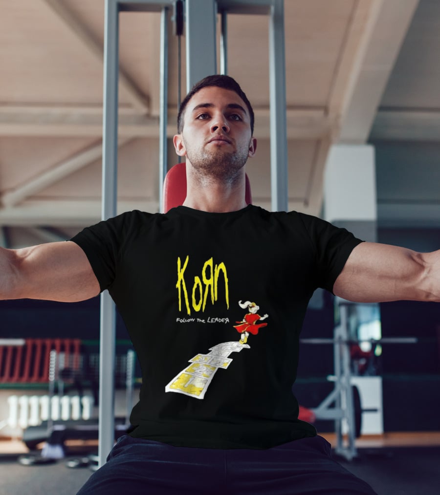 Korn Follow The Leader Nu Metal Band Hopscotch Cover T-Shirt