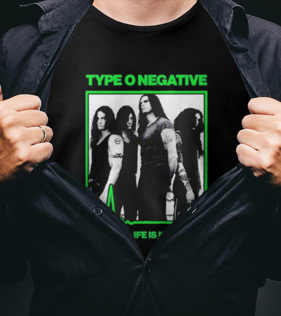 Type O Negative Life Is Killing Me Band Photo Peter Steele T-Shirt