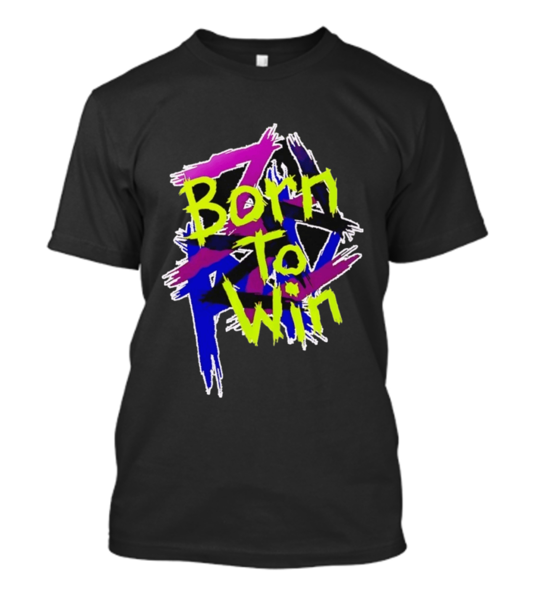 Born To Win Neon Graffiti Style Luke Littler T-Shirt