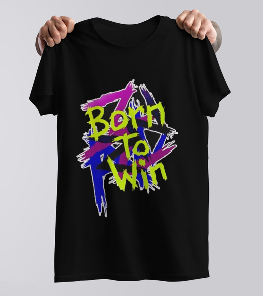 Born To Win Neon Graffiti Style Luke Littler T-Shirt