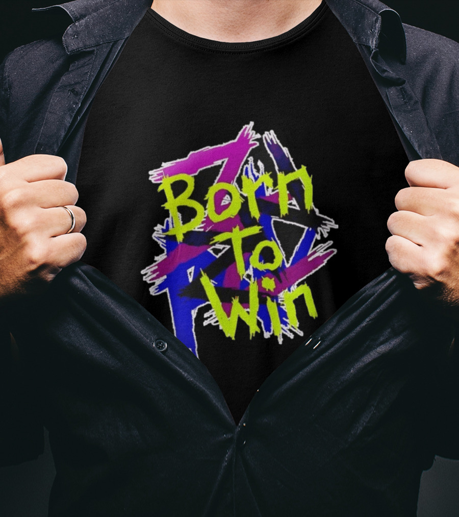 Born To Win Neon Graffiti Style Luke Littler T-Shirt