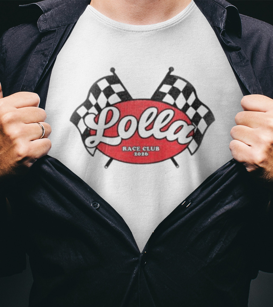 Lolla Racer Checkered Flags Tank T-Shirt
