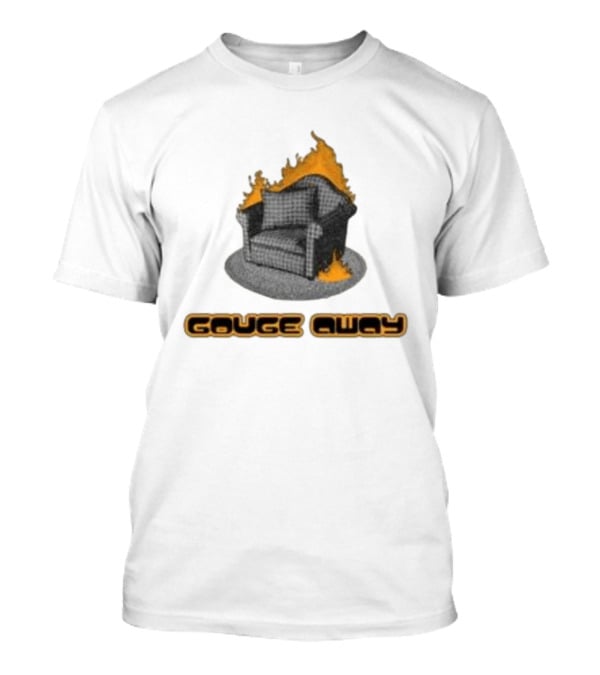 Pillowhead Shop Gouge Away Chair On Fire Ringer T-Shirt
