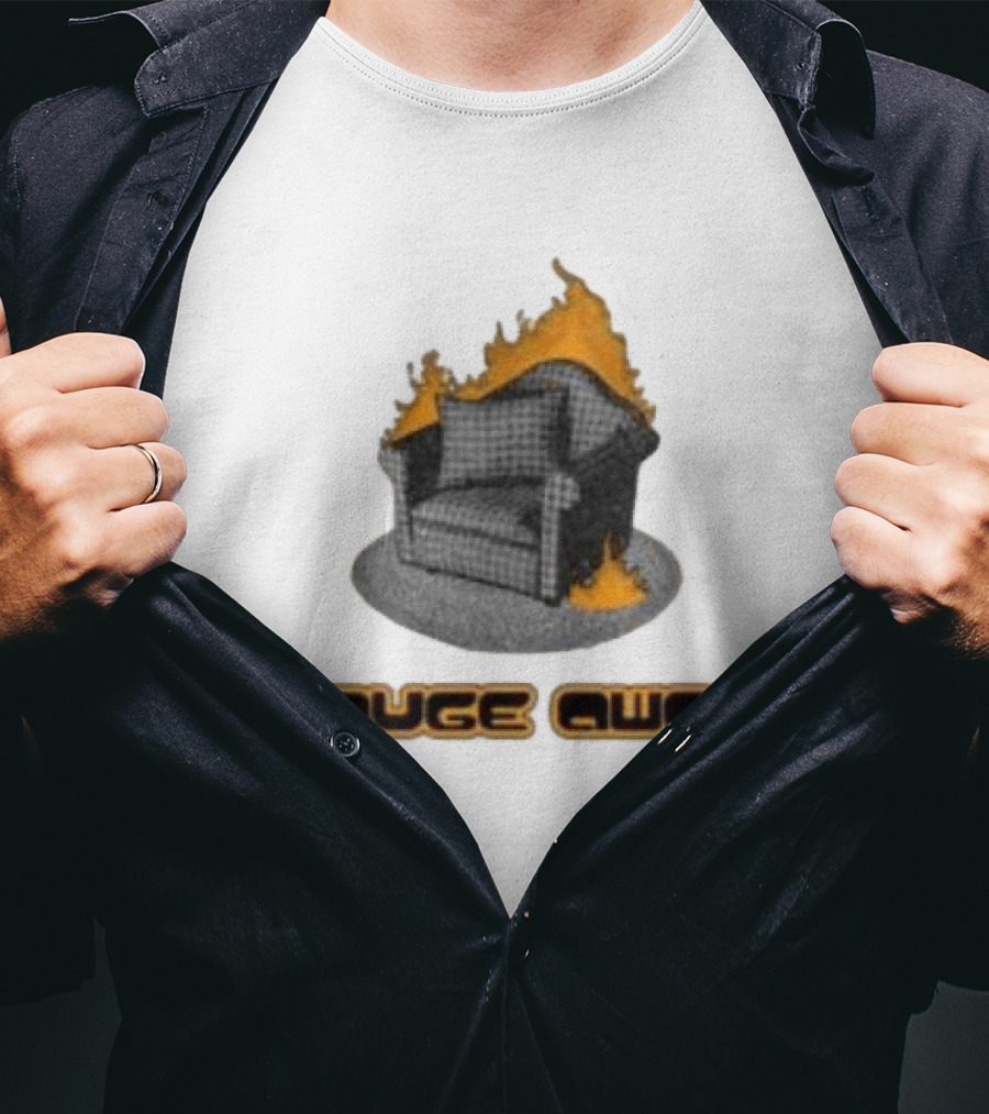 Pillowhead Shop Gouge Away Chair On Fire Ringer T-Shirt