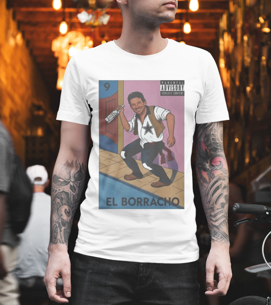 Tony Romo El Borracho Parental Explicit Content 9 Dallas Football Star T-Shirt