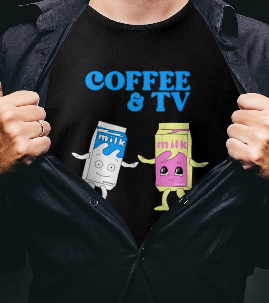 Blur Coffee & TV Milk Cartons 13 London UK 1999 Britpop T-Shirt