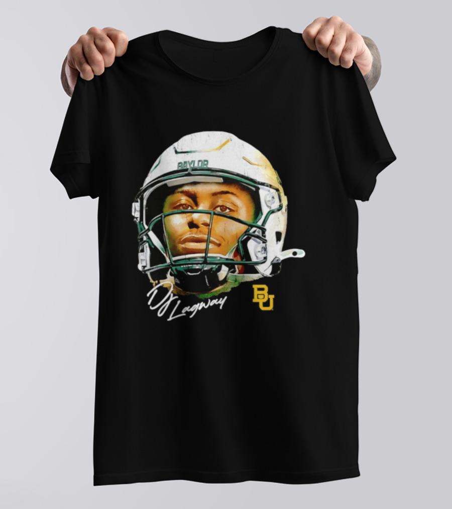 DJ Lagway Baylor Bears NCAA Football Caricature Baylor Helmet T-Shirt